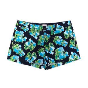Merona women’s shorts floral print blue and green size 10